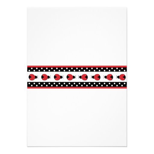 Ladybug Baby Shower or Birthday Party invite