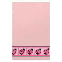 Ladybug Band Stationary Sheets Custom Stationery