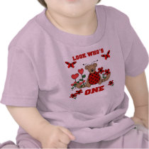 Ladybug Bear 1st Birthday t-shirts
