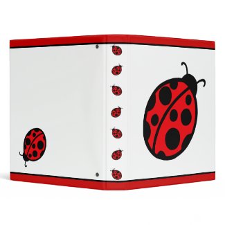 Ladybug Binder binder