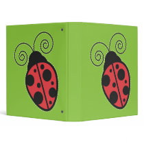 Ladybug 3 Ring Binders