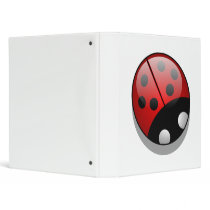 Ladybug 3 Ring Binder