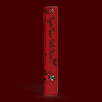 Ladybug Binder Cute Ladybug Art School Supplies binders