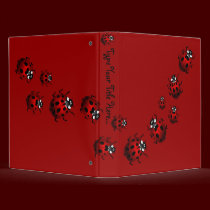 Ladybug Binder Cute Ladybug Art School Supplies binders