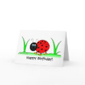 Ladybug Birthday Card by ladybugland Ladybug Birthday Card