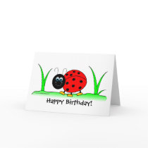 Ladybug Birthday Card