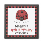 Ladybug • Birthday Invitation Magnet