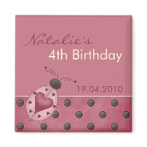 Ladybug · Birthday Invitation Magnet by CSKidsOccasions Ladybug · Birthday Invitation Magnet