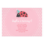 Ladybug Birthday Invitations