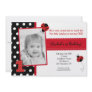 Ladybug BIrthday Party Invitations