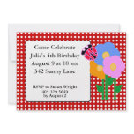 Ladybug Birthday Party Invitations