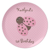 Ladybug Birthday Plate