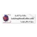 Ladybug Blend Coffee bumper sticker bumper stickers