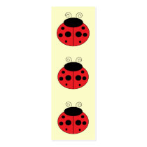 Ladybug Bookmark Business Cards