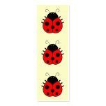 Ladybug Bookmark Business Cards