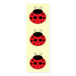 Ladybug Bookmark Business Cards