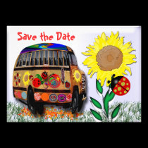 Ladybug Bus invitations