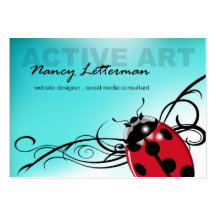 Ladybug Business Card template (red)