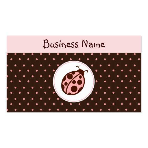 Ladybug Business Cards (front side)
