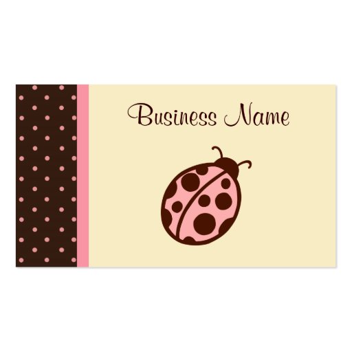 Ladybug Business Cards (front side)