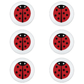 Ladybug Button Covers Pack Of Small Button Covers