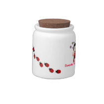 Ladybug Candy/Cookie jar Candy Jar