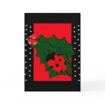 Ladybug Christmas Card
