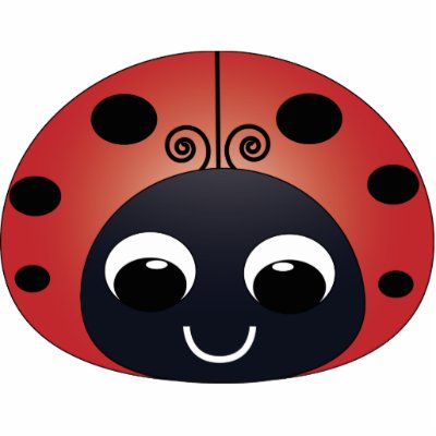Ladybug Christmas Ornament Photo Cut Out by ladybugland