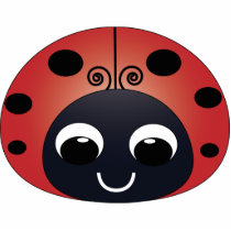 Ladybug Christmas Ornament photo sculptures