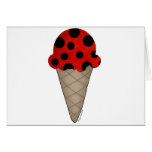 Ladybug Cone Greeting Card