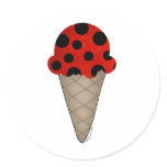 Ladybug Cone stickers