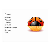 Ladybug Cupcake Business Card business cards