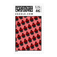 Ladybug Cupcake Postage