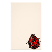 Ladybug Custom Stationery