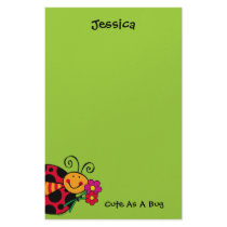 Ladybug Cute As A Bug Custom Stationery by pinkinkart Ladybug Cute As A Bug Custom Stationery
