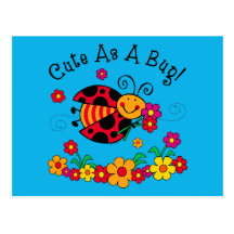 Ladybug Cute As A Bug Postcards