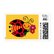 Ladybug Cute As A Bug Stamp