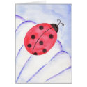 Ladybug Daisy flower Card by suncookiez Ladybug Daisy flower Card