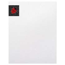 Ladybug Dot Stationary Custom Letterhead