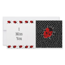 Ladybug Dot Stationary photo cards