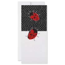 Ladybug Dot Stationary rack cards