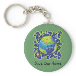 Ladybug Earth Keychain