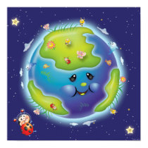 Ladybug Earth Poster posters