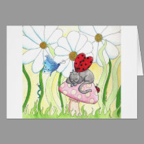 Ladybug Fairy Cat cards