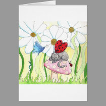 Ladybug Fairy Cat cards