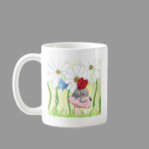 Ladybug Fairy Cat mugs