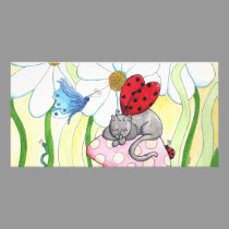 Ladybug Fairy Cat photo cards