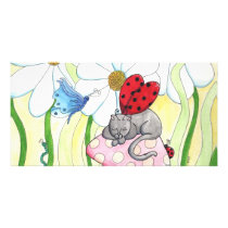 Ladybug Fairy Cat photo cards by BeMusedArt Ladybug Fairy Cat photo cards