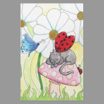 Ladybug Fairy Cat stationery