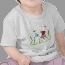 Ladybug Fairy Cat t-shirts